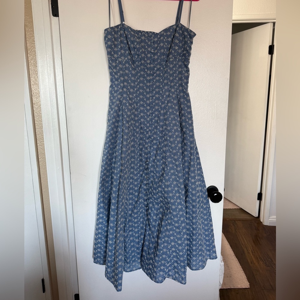 TAYLOR SWEETHEART Neckline embroidered A-Line MIDI Dress Size 12 - Picture 6 of 13